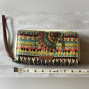 Whimsical Sakroots wallet with strap: